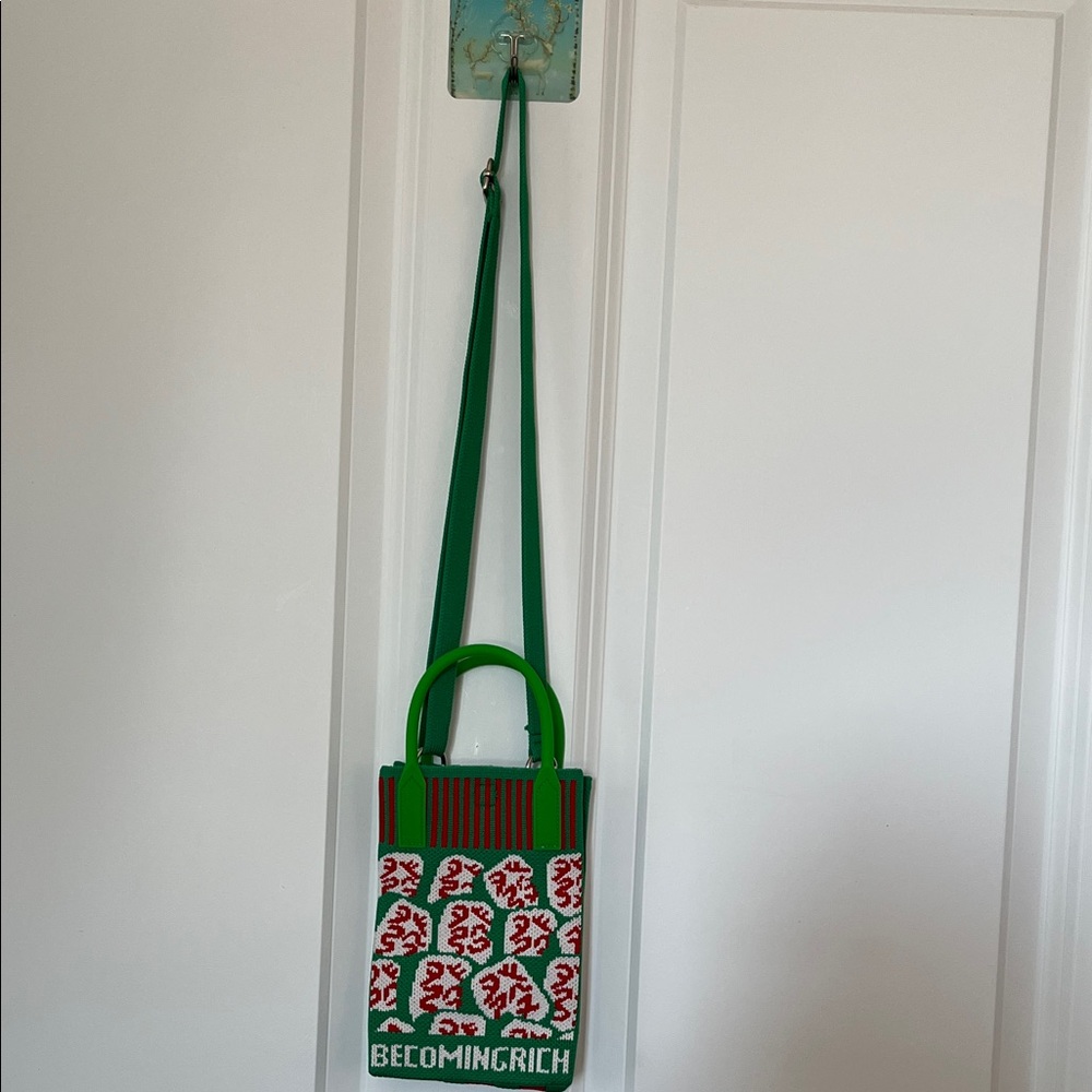 Green and Red Patterned Women's Crossbody Bag & Handbag New Christmas Gift